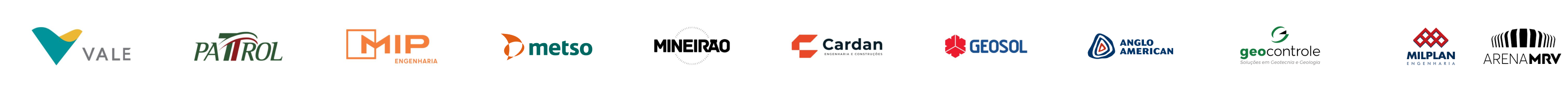 Logos de clientes da Liderban